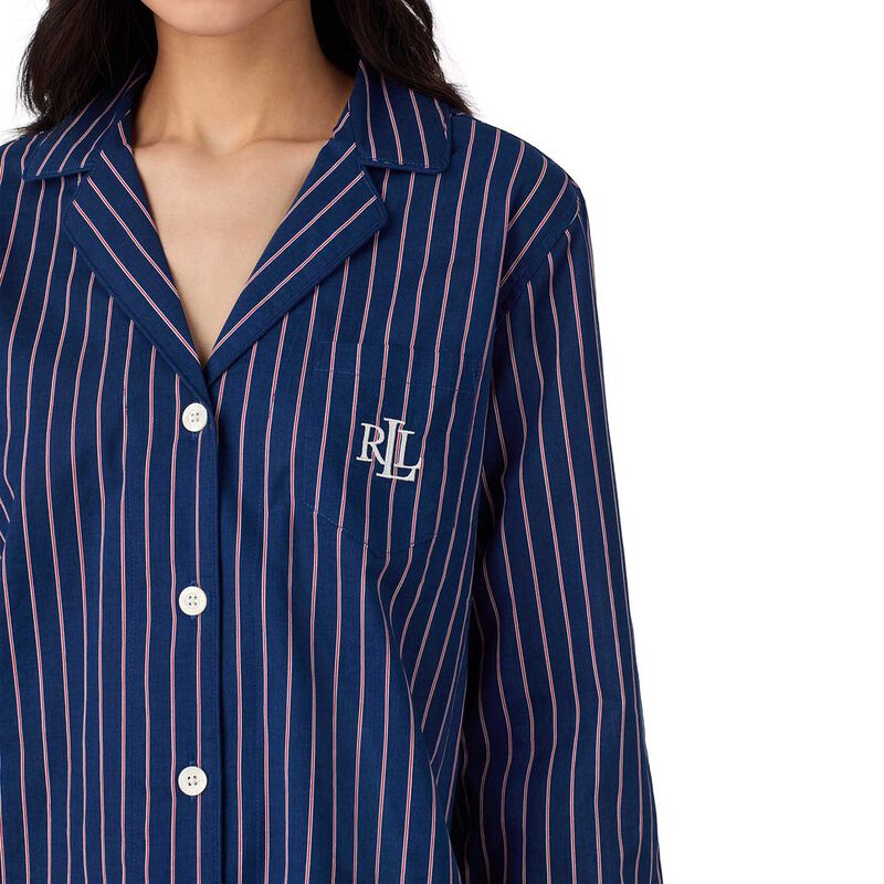 Lauren Ralph Lauren Cotton Lawn 3/4 Sleeve Notch Collar Pajama image number 2